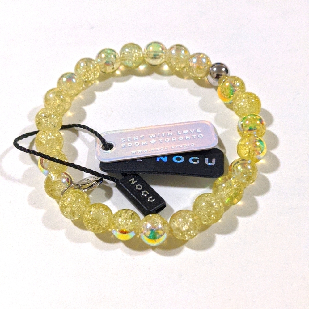 Nogu Daffodil Dew Bubble Glass Bracelet